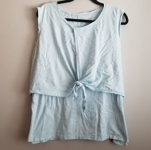 3X maternity nursing tank latched mama